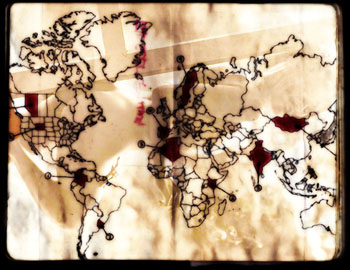 Moleskine world map by Stamen Design 