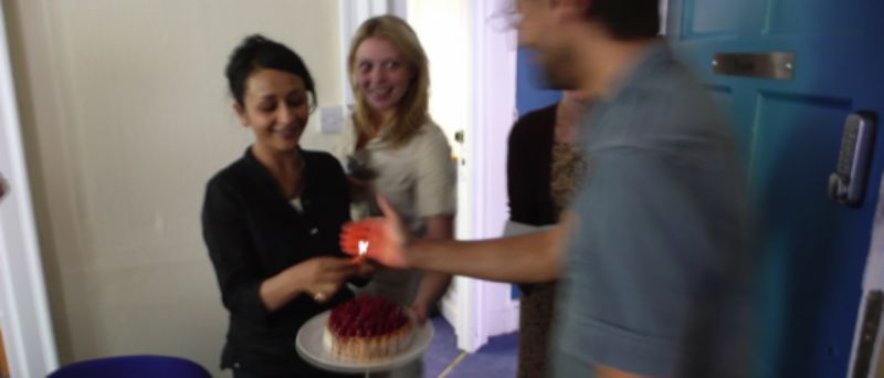 Ale's birthday cake - with match instead of candles