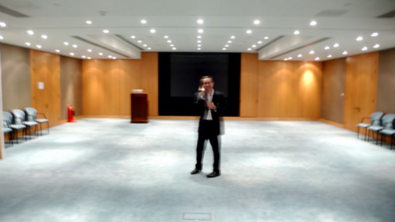 Mark Campanale in one of the rooms where reception will be held