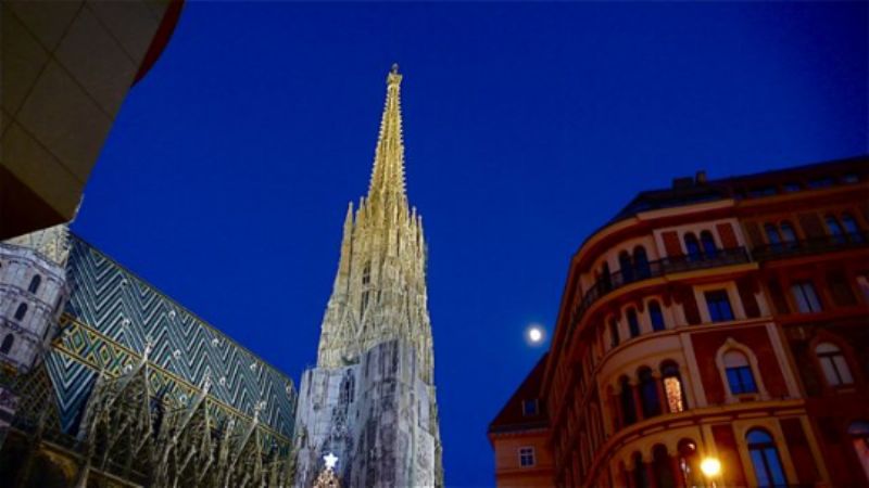 St Stephen's Cathedral and Moon