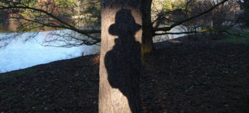 My shadow and I in Kew Gardens