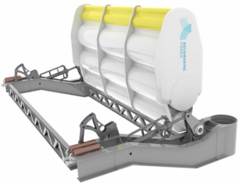 Oyster wave energy device