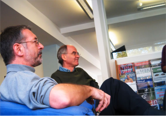 Geoff (Lye) and I: He put SustainAbility on a sound business footing, I read the magazines.