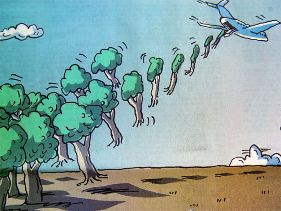 Treed: Section of a cartoon that appeared with a long (and not always favourable) profile of me in the Wall Street Journal Europe