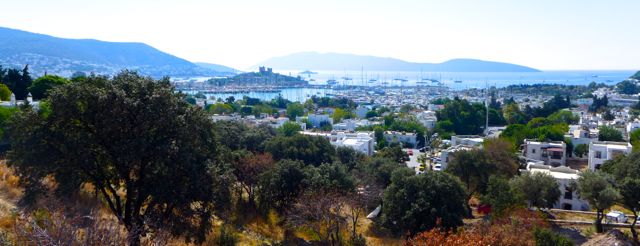 Panorama of Bodrum from the Greek theatre