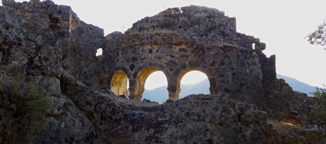 Eyeless ruin on island of Gemiler