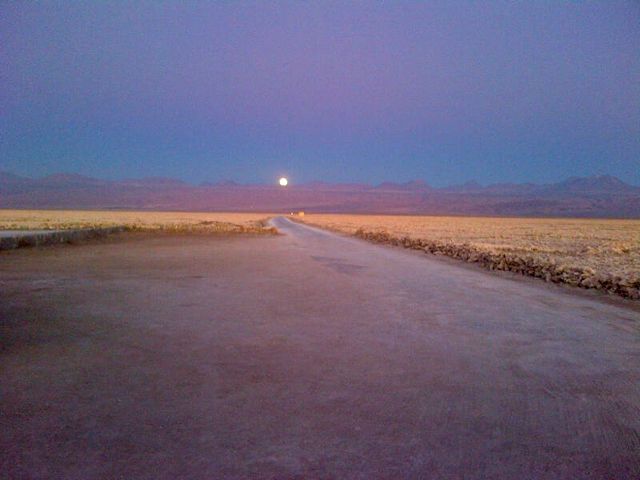 ... and a glorious Full Moon rising over the Andes.