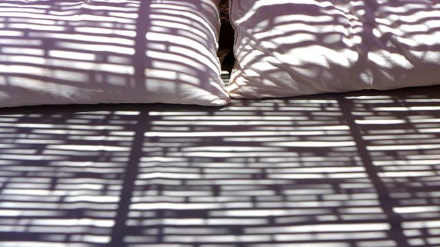 Shadows on my outdoor cushioning
