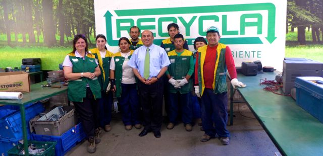 The recycling team