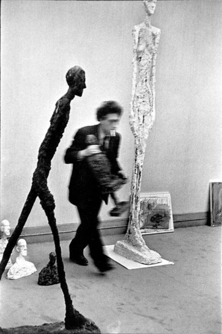 Photo of Alberto Giacometti by Henri Cartier-Bresson (via Wikipedia)