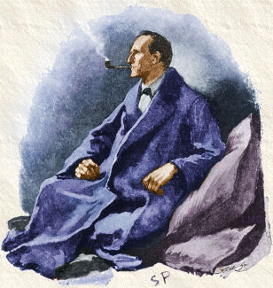 Sydney Paget illustration for The Man With The Twisted Lip, source Wikipedia
