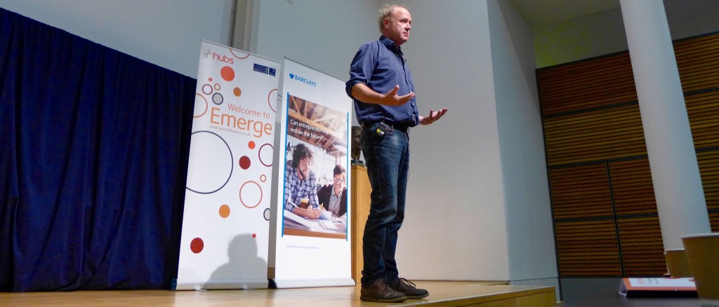 Tim Smit in playful mode at EMERGE 2015
