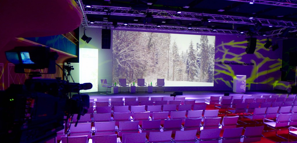 Conference room for UBS event in St Moritz