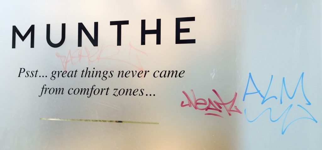 A motto on Copenhagen shopfront
