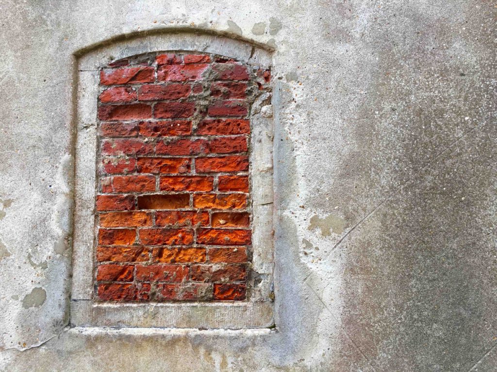 Bricked-in window