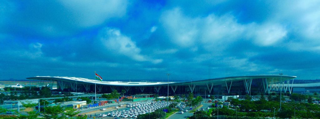 Kempegowda Airport from hotel