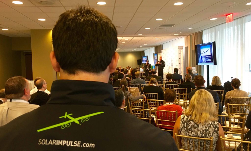 Bertrand Piccard, Solar Impulse co-pilot, speaks at UNGC event
