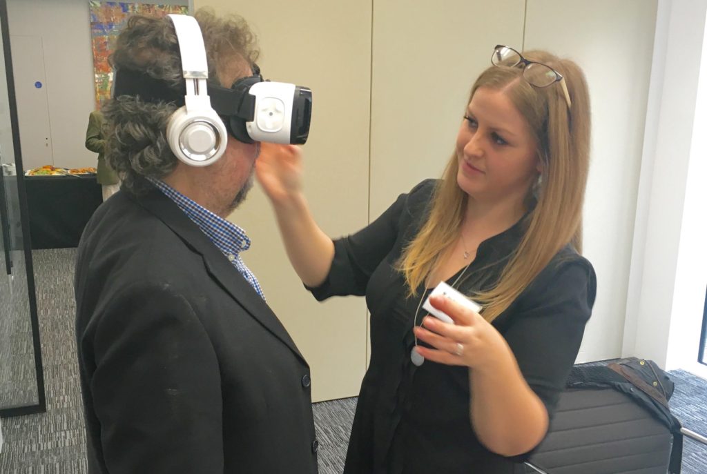 Dramatist Stephen Poliakoff tries the VR goggles