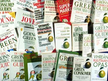 international covers of the green consumer guide.